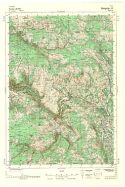 Topografske Karte  Srbije 1:25000 Prijepolje