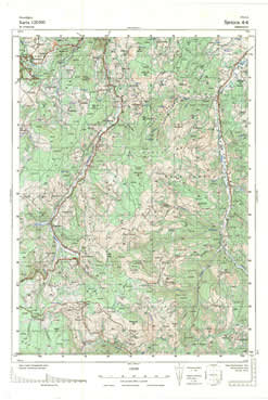 Topografske Karte  Srbije 1:25000 Prijepolje