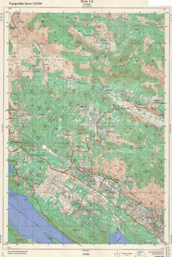 ston topografske karte jna