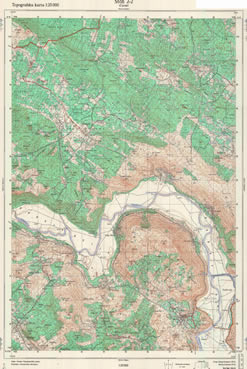 ston topografske karte jna