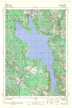 Topografske Karte  Bosne i Hercegovine 1:25000 Trebinje