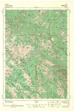 Topografske Karte  Crne Gore Nikšič 1:25000 