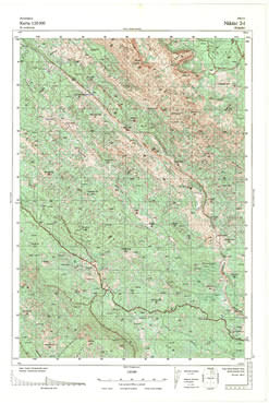 Topografske Karte  Crne Gore Nikšič 1:25000 