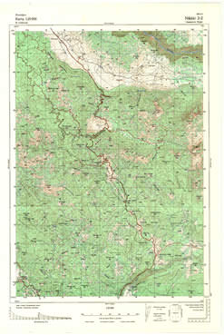 Topografske Karte  Crne Gore Nikšič 1:25000 