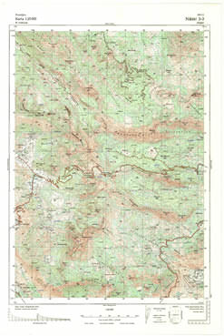 Topografske Karte  Crne Gore Nikšič 1:25000 