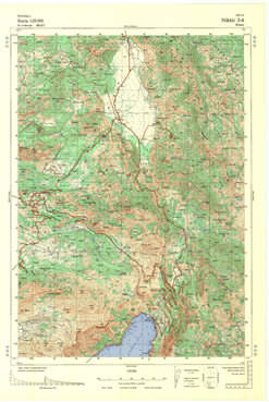 Topografske Karte  Crne Gore Nikšič 1:25000 