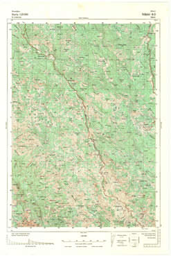 Topografske Karte  Crne Gore Nikšič 1:25000 