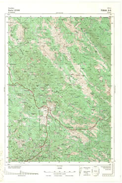 Topografske Karte  Crne Gore Nikšič 1:25000 