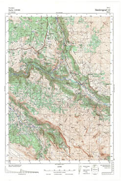 Topografske Karte  Crne Gore Danilovgrad 1:25000 