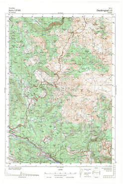 Topografske Karte  Crne Gore Danilovgrad 1:25000 