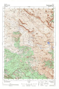 Topografske Karte  Crne Gore Danilovgrad 1:25000 