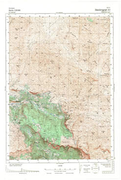 Topografske Karte  Crne Gore Danilovgrad 1:25000 