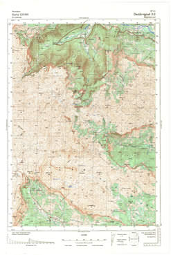 Topografske Karte  Crne Gore Danilovgrad 1:25000 