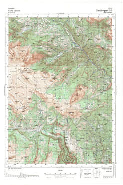 Topografske Karte  Crne Gore Danilovgrad 1:25000 