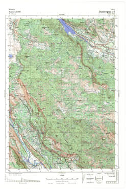 Topografske Karte  Crne Gore Danilovgrad 1:25000 