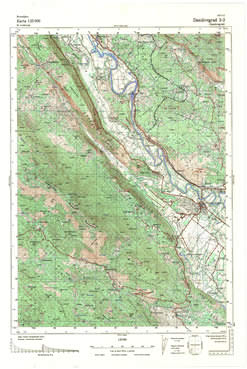 Topografske Karte  Crne Gore Danilovgrad 1:25000 