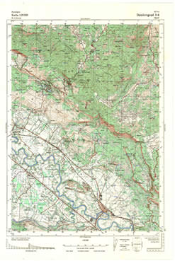 Topografske Karte  Crne Gore Danilovgrad 1:25000 