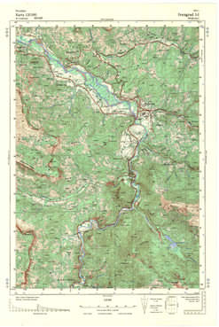 Topografske Karte  Crne Gore berane 1:25000 