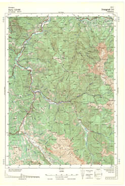 Topografske Karte  Crne Gore Berane 1:25000 