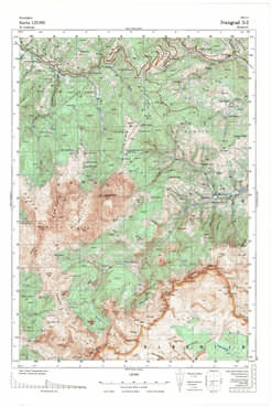 Topografske Karte  Crne Gore Ivangrad 1:25000 