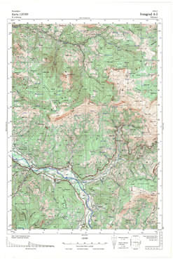 Topografske Karte  Crne Gore Ivangrad 1:25000 