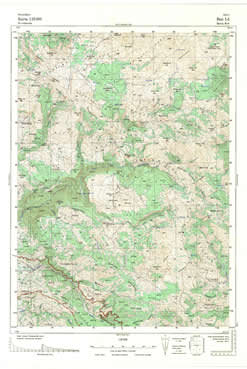 Topografske Karte  Kosovo Peć 1:25000 