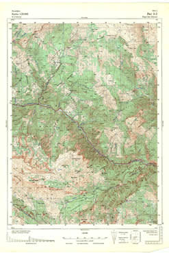 Topografske Karte  Kosovo Peć 1:25000 