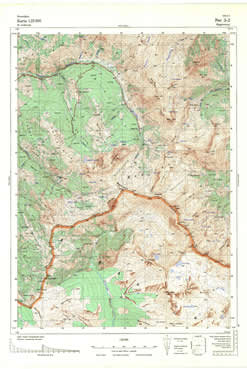 Topografske Karte  Kosovo Peć 1:25000 