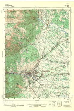 Topografske Karte  Kosovo Peć 1:25000 