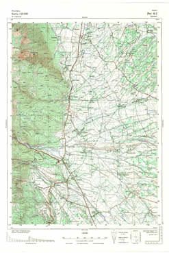 Topografske Karte  Kosovo Peć 1:25000 