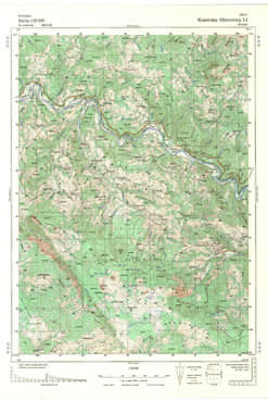 Topografske Karte  Kosovo 1:25000 Kosovska Mitrovica