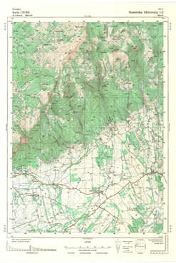 Topografske Karte  Kosovo 1:25000 Kosovska Mitrovica