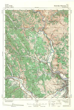 Topografske Karte  Kosovo 1:25000 Kosovska Mitrovica