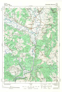 Topografske Karte  Kosovo 1:25000 Kosovska Mitrovica