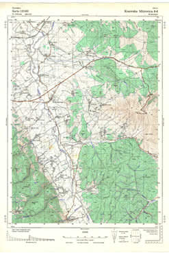 Topografske Karte  Kosovo 1:25000 Kosovska Mitrovica