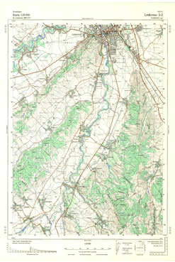Topografske Karte  Srbije Leskovac 1:25000 