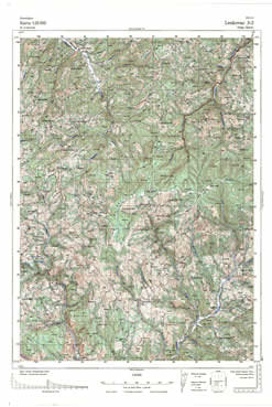 Topografske Karte  Srbije Leskovac 1:25000 