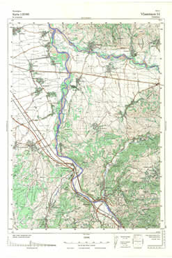 Topografske Karte  Srbije Vlasotince 1:25000 