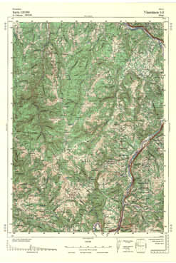 Topografske Karte  Srbije Vlasotince 1:25000 