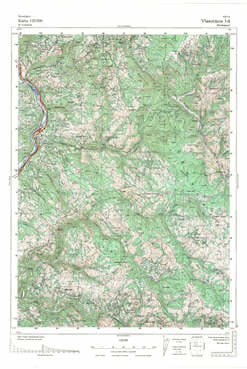Topografske Karte  Srbije Vlasotince 1:25000 