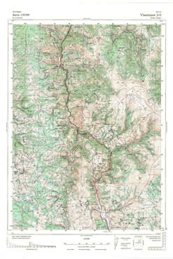 Topografske Karte  Srbije Vlasotince 1:25000 