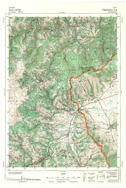 Topografske Karte  Srbije Vlasotince 1:25000 