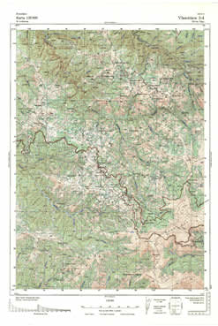 Topografske Karte  Srbije Vlasotince 1:25000 