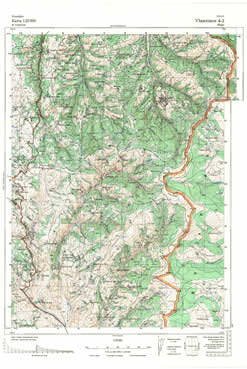 Topografske Karte  Srbije Vlasotince 1:25000 