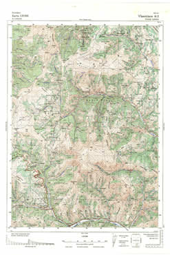 Topografske Karte  Srbije Vlasotince 1:25000 