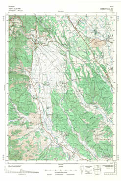 Topografske Karte  Kosovo 1:25000 Đakovica