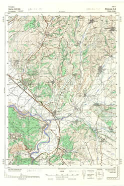 Topografske Karte  Kosovo 1:25000 Prizren