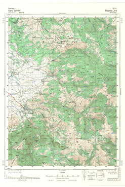 Topografske Karte  Kosovo 1:25000 Prizren