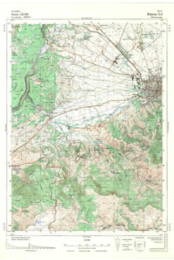 Topografske Karte  Kosovo 1:25000 Prizren