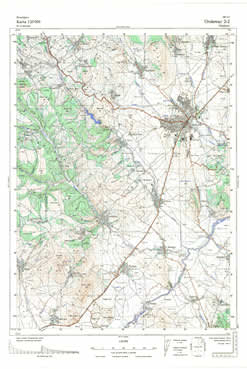 Topografske Karte  Kosovo 1:25000 Uroševac